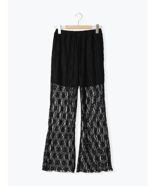 ehka sopo(エヘカソポ)の「レースフレアパンツ(その他パンツ・レディース・オフホワイト/ブラック・F)」の17枚目の写真