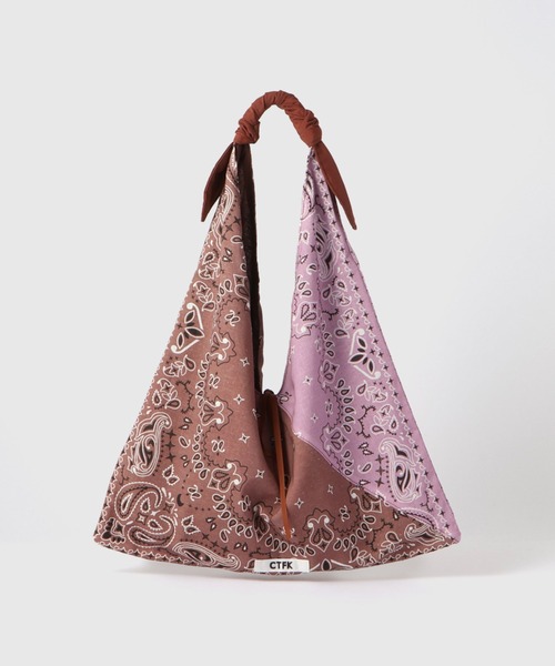 VICKY(ビッキー)の「バンダナパッチワークトートバッグ(トートバッグ・レディース・パープル/ブラック・FREE)」の1枚目の写真