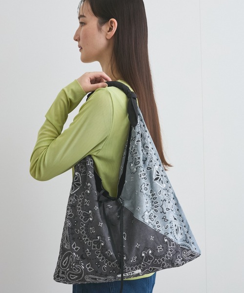 VICKY(ビッキー)の「バンダナパッチワークトートバッグ(トートバッグ・レディース・パープル/ブラック・FREE)」の5枚目の写真