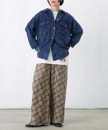 LUCA/LADY LUCK LUCA（ルカ/レディラックルカ）の「LC/LLL Gジャン風シアーシャツブルゾン/デニムシアーシャツ（ブルゾン）」