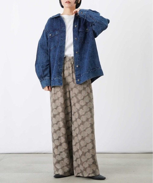 LUCA/LADY LUCK LUCA(ルカ/レディラックルカ)の「LC/LLL Gジャン風シアーシャツブルゾン/デニムシアーシャツ(ブルゾン・レディース・インディゴブルー/ブルー・FREE)」の9枚目の写真