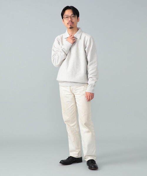 BEAMS F(ビームスエフ)の「*A VONTADE / ハーフジップ スウェット(スウェット・メンズ・ナチュラル/インディゴブルー・LARGE/MEDIUM/SMALL)」の8枚目の写真