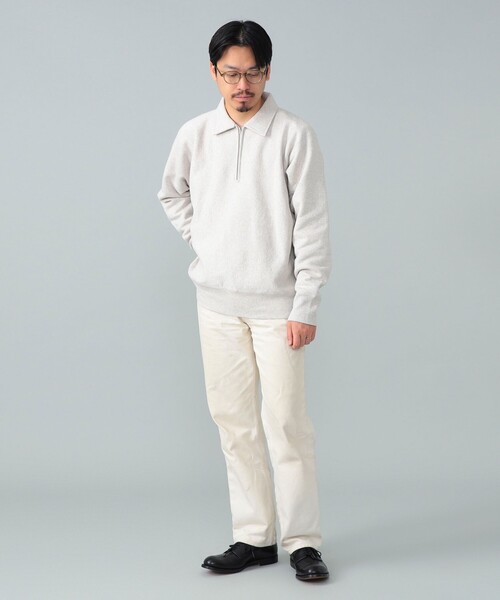 BEAMS F(ビームスエフ)の「*A VONTADE / ハーフジップ スウェット(スウェット・メンズ・ナチュラル/インディゴブルー・LARGE/MEDIUM/SMALL)」の3枚目の写真