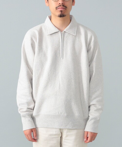 BEAMS F(ビームスエフ)の「*A VONTADE / ハーフジップ スウェット(スウェット・メンズ・ナチュラル/インディゴブルー・LARGE/MEDIUM/SMALL)」の9枚目の写真