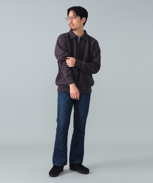 BEAMS F(ビームスエフ)の「*A VONTADE / ハーフジップ スウェット(スウェット・メンズ・ナチュラル/インディゴブルー・LARGE/MEDIUM/SMALL)」の22枚目の写真