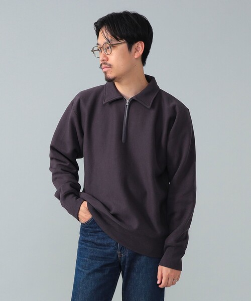 BEAMS F(ビームスエフ)の「*A VONTADE / ハーフジップ スウェット(スウェット・メンズ・ナチュラル/インディゴブルー・LARGE/MEDIUM/SMALL)」の11枚目の写真