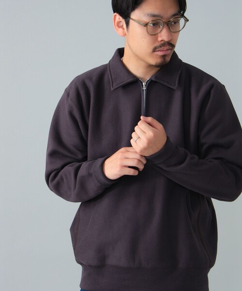 BEAMS F(ビームスエフ)の「*A VONTADE / ハーフジップ スウェット(スウェット・メンズ・ナチュラル/インディゴブルー・LARGE/MEDIUM/SMALL)」の19枚目の写真