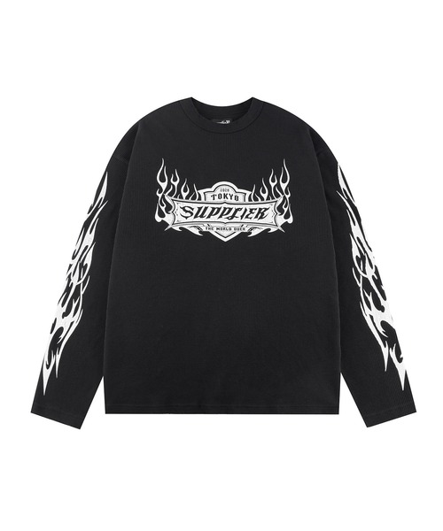 ティーシャツ｜Tribal Fire Pattern Thermal Long Sleeve｜SUPPLIER