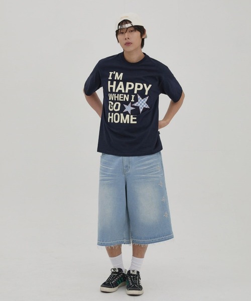 WaiKei（ワイケイ）の「★K-POPアイドル着用【UNISEX】Wai Kei／STUDバミューダパンツ（デニムパンツ・レディース・ブラック/ライトブルー・MEDIUM/LARGE）」の14枚目の写真