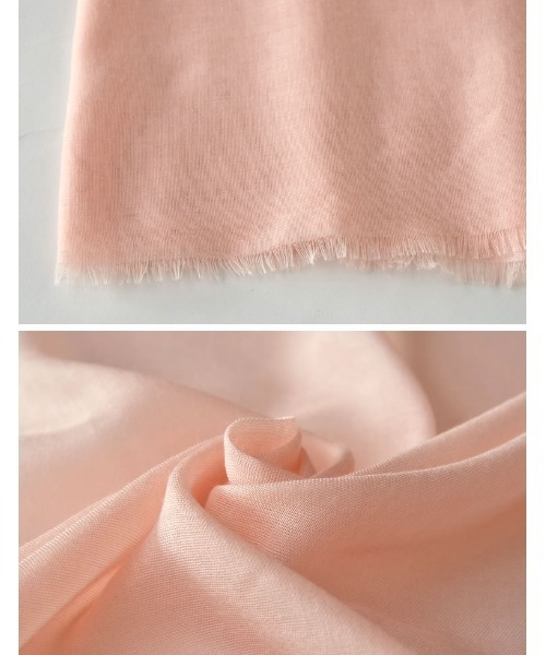 Re:EDIT（リエディ）の「カラーラージストール（ストール/ショール・レディース・グレー/ラベンダー/オレンジ・FREE）」の10枚目の写真