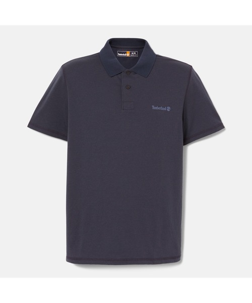 Timberland（ティンバーランド）の「メンズ 半袖 ウィッキング ポロシャツ（ポロシャツ・メンズ・ネイビー・MEDIUM/X-LARGE/LARGE/X-SMALL/SMALL）」の2枚目の写真