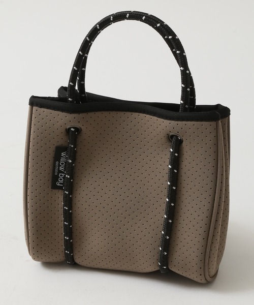 Willow Bay(ウィローベイ)の「Willow Bay/ウィローベイ ミニトートバッグ マイクロバッグ ネオプレン Daydreamer Tiny Neoprene Tote(ショルダーバッグ・レディース・ブラック/セージグリーン/ホワイト・FREE)」の3枚目の写真