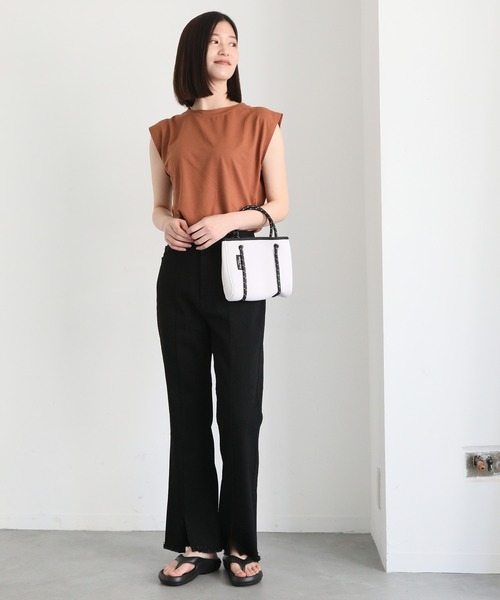 Willow Bay(ウィローベイ)の「Willow Bay/ウィローベイ ミニトートバッグ マイクロバッグ ネオプレン Daydreamer Tiny Neoprene Tote(ショルダーバッグ・レディース・ブラック/セージグリーン/ホワイト・FREE)」の8枚目の写真