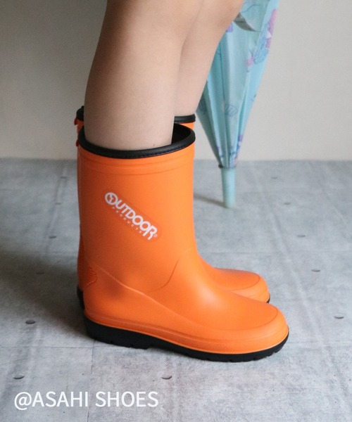 アサヒ（アサヒ）の「OUTDOOR PRODUCTS / アウトドアプロダクツ レインブーツ(ODP R400) オレンジ（レインシューズ・キッズ・オレンジ・15.0cm/16.0cm/17.0cm/18.0cm/19.0cm/14.0cm）」の2枚目の写真