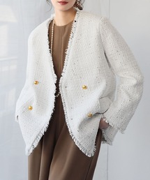 ブランド古着】ELFRANK｜エルフランク（レディース）のノーカラー