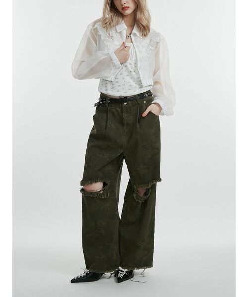 jouetie（ジュエティ）の「パターンルーズパンツ（その他パンツ・レディース・カーキ/ブラウン・MEDIUM）」の6枚目の写真