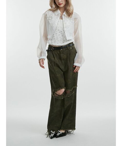 jouetie（ジュエティ）の「パターンルーズパンツ（その他パンツ・レディース・カーキ/ブラウン・MEDIUM）」の7枚目の写真