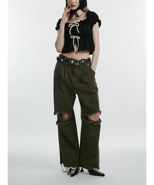 jouetie（ジュエティ）の「パターンルーズパンツ（その他パンツ・レディース・カーキ/ブラウン・MEDIUM）」の13枚目の写真