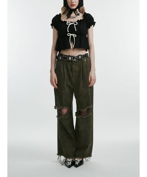 jouetie（ジュエティ）の「パターンルーズパンツ（その他パンツ・レディース・カーキ/ブラウン・MEDIUM）」の14枚目の写真