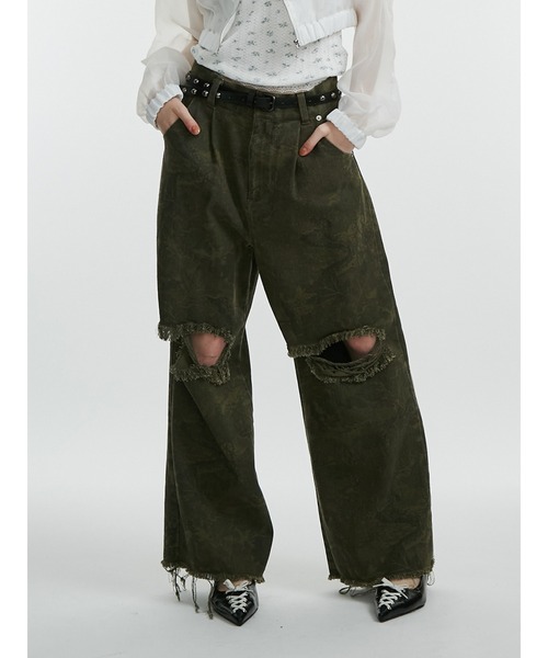 jouetie（ジュエティ）の「パターンルーズパンツ（その他パンツ・レディース・カーキ/ブラウン・MEDIUM）」の2枚目の写真