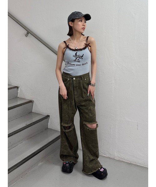 jouetie（ジュエティ）の「パターンルーズパンツ（その他パンツ・レディース・カーキ/ブラウン・MEDIUM）」の3枚目の写真