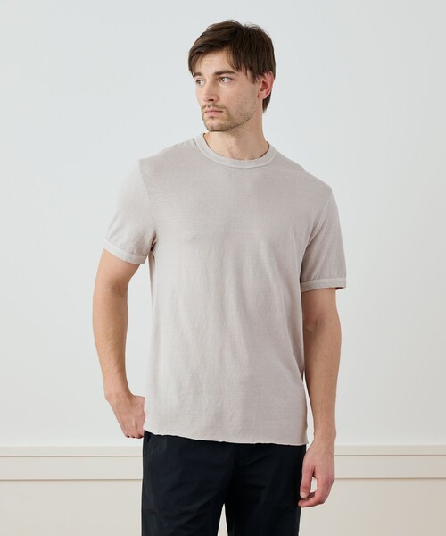 JAMES PERSE(ジェームスパース)の「スラブジャージー Tシャツ MJD3639(Tシャツ/カットソー・メンズ・ライトグレー・1)」の3枚目の写真
