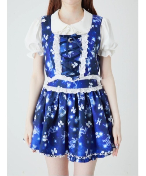 Ank Rouge（アンクルージュ）の「DREAMY CONSTELLATION JSK（ワンピース・レディース・ブルー/ネイビー/ピンク・M）」の8枚目の写真