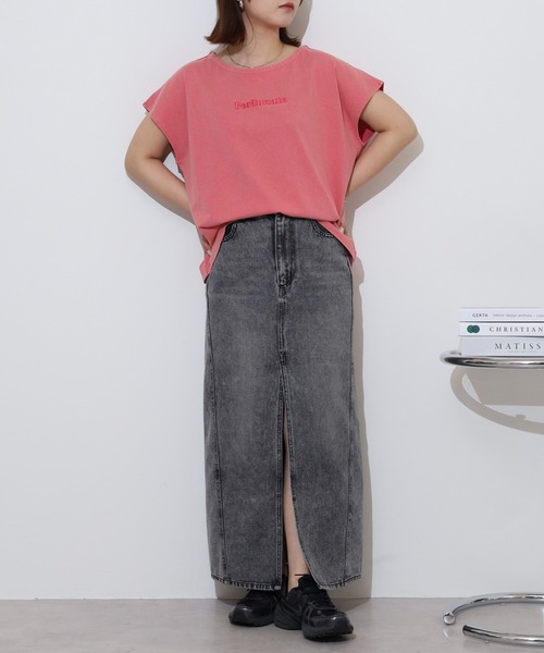 Arinomama（アリノママ）の「ピグメント天竺　タックフレンチプルオーバー（Tシャツ/カットソー・レディース・ブラック系/ピンク系/ホワイト系/アッシュ・FREE）」の12枚目の写真