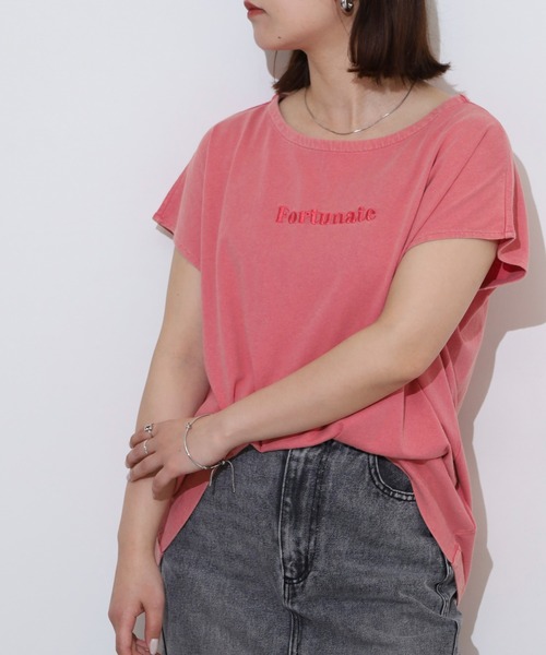 Arinomama（アリノママ）の「ピグメント天竺　タックフレンチプルオーバー（Tシャツ/カットソー・レディース・ブラック系/ピンク系/ホワイト系/アッシュ・FREE）」の10枚目の写真