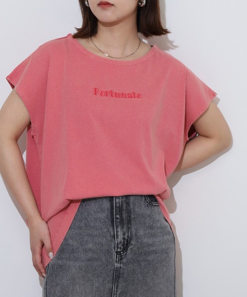 Arinomama（アリノママ）の「ピグメント天竺　タックフレンチプルオーバー（Tシャツ/カットソー・レディース・ブラック系/ピンク系/ホワイト系/アッシュ・FREE）」の11枚目の写真