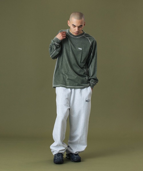 XLARGE(エクストララージ)の「CONTRAST STITCH L/S TEE(Tシャツ/カットソー・メンズ・ブラック/オリーブ/パープル・S/M/L/XL)」の8枚目の写真