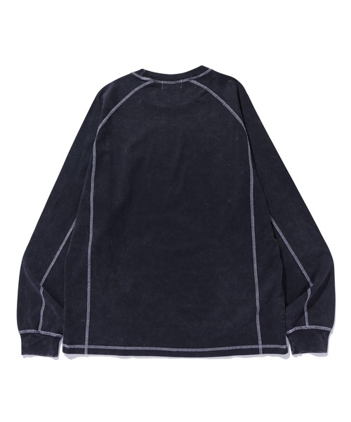 XLARGE(エクストララージ)の「CONTRAST STITCH L/S TEE(Tシャツ/カットソー・メンズ・ブラック/オリーブ/パープル・S/M/L/XL)」の11枚目の写真