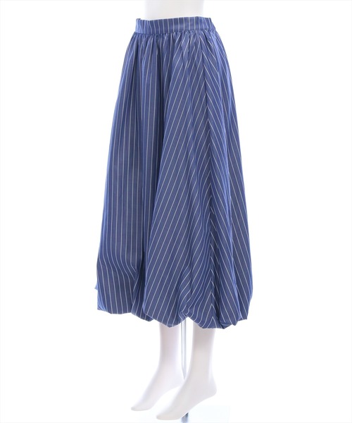 CLEAR BASIC（クリアベーシック）の「無地&柄ロングバルーンスカート[着回し力抜群 大人 カジュアル]≪SS新作≫（スカート・レディース・ブラック/オフホワイト/ブルー系その他/ホワイト系その他・F）」の5枚目の写真