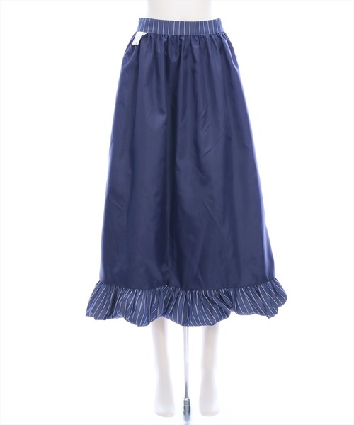 CLEAR BASIC（クリアベーシック）の「無地&柄ロングバルーンスカート[着回し力抜群 大人 カジュアル]≪SS新作≫（スカート・レディース・ブラック/オフホワイト/ブルー系その他/ホワイト系その他・F）」の13枚目の写真