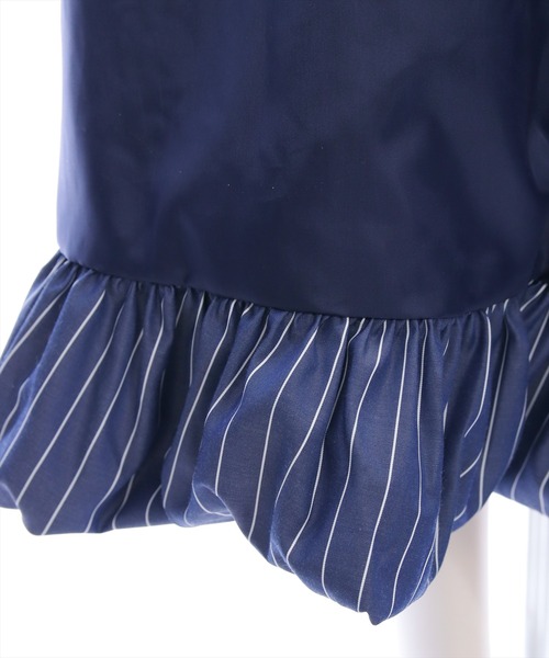 CLEAR BASIC（クリアベーシック）の「無地&柄ロングバルーンスカート[着回し力抜群 大人 カジュアル]≪SS新作≫（スカート・レディース・ブラック/オフホワイト/ブルー系その他/ホワイト系その他・F）」の15枚目の写真