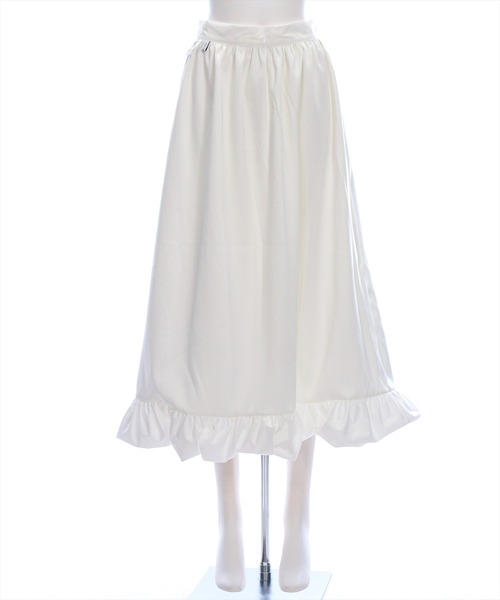 CLEAR BASIC（クリアベーシック）の「無地&柄ロングバルーンスカート[着回し力抜群 大人 カジュアル]≪SS新作≫（スカート・レディース・ブラック/オフホワイト/ブルー系その他/ホワイト系その他・F）」の12枚目の写真