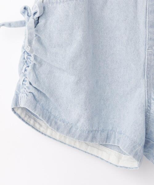 SHOO・LA・RUE（シューラルー）の「【100-150cm】シャーリングがポイント ケミカルデニムショートパンツ（その他パンツ・キッズ・ブルー系その他/サックスブルー・14/13/15 /12/10/11）」の13枚目の写真