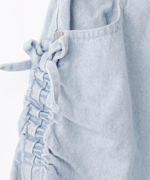 SHOO・LA・RUE（シューラルー）の「【100-150cm】シャーリングがポイント ケミカルデニムショートパンツ（その他パンツ・キッズ・ブルー系その他/サックスブルー・14/13/15 /12/10/11）」の14枚目の写真