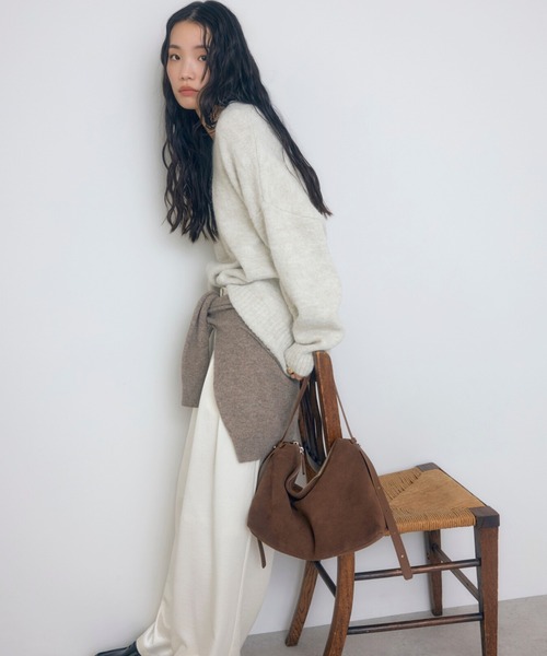 牛革】ミニマルショルダーバッグ（ショルダーバッグ）｜soins（ソワン