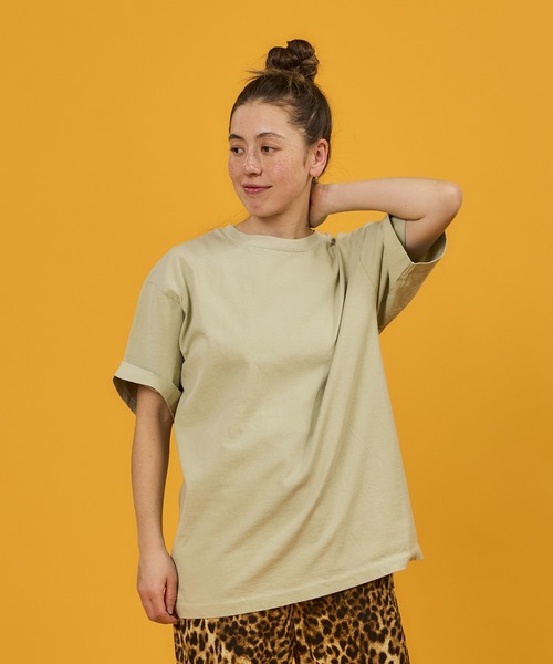 WALLA WALLA SPORT(ワラワラスポーツ)の「PRINTABLE TUBE TEE / プリンタブル チューブ ティー(Tシャツ/カットソー・メンズ・スミクロ/ブラック/ホワイト/レモンイエロー/エンジ/スモーキーグリーン系/グリーン系その他/アッシュグレー/ダークブラウン/アイボリー/インディゴブルー/ピンク系1・LARGE/X-LARGE/MEDIUM/SMALL/XX-LARGE)」の8枚目の写真