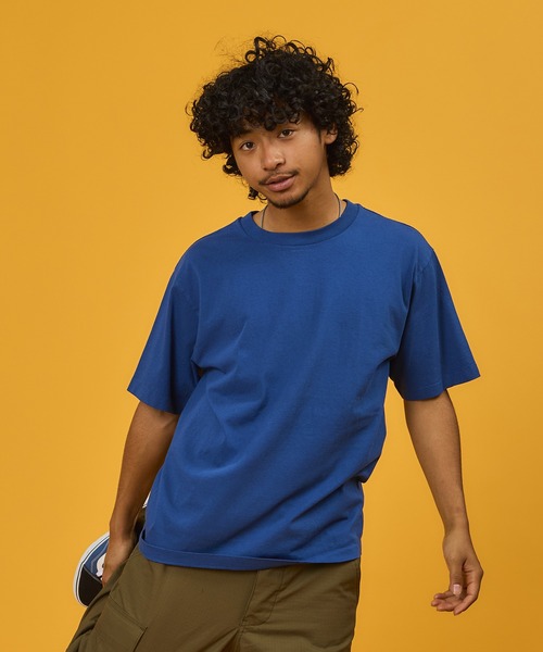 WALLA WALLA SPORT(ワラワラスポーツ)の「PRINTABLE TUBE TEE / プリンタブル チューブ ティー(Tシャツ/カットソー・メンズ・スミクロ/ブラック/ホワイト/レモンイエロー/エンジ/スモーキーグリーン系/グリーン系その他/アッシュグレー/ダークブラウン/アイボリー/インディゴブルー/ピンク系1・LARGE/X-LARGE/MEDIUM/SMALL/XX-LARGE)」の9枚目の写真
