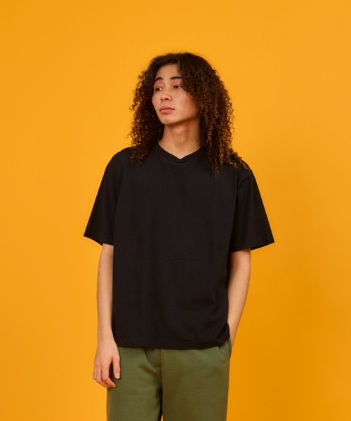 WALLA WALLA SPORT(ワラワラスポーツ)の「PRINTABLE TUBE TEE / プリンタブル チューブ ティー(Tシャツ/カットソー・メンズ・スミクロ/ブラック/ホワイト/レモンイエロー/エンジ/スモーキーグリーン系/グリーン系その他/アッシュグレー/ダークブラウン/アイボリー/インディゴブルー/ピンク系1・LARGE/X-LARGE/MEDIUM/SMALL/XX-LARGE)」の1枚目の写真