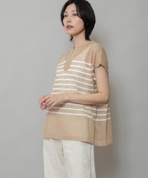 Munich | 【抗菌性】【吸湿性】【通気性】シアーニットキーネックプルオーバー(ニット/セーター)