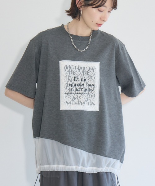ビーチバレーTシャツ　Lサイズ MONO-MART tシャツ サイドスリットハイポンチ ルーズオーバー
