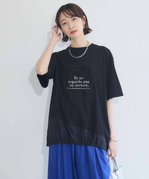 セール】33℃ レースパッチドライタッチプルオーバー（Tシャツ