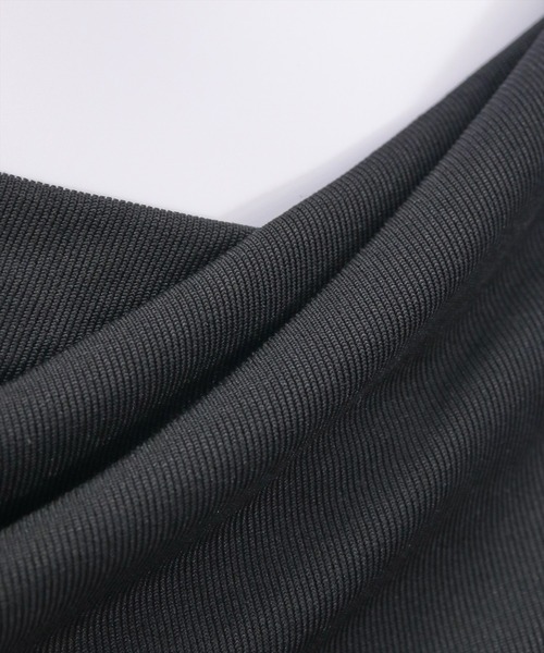 clear（クリア）の「ドレープデザイン半袖カットソートップス[オフィスカジュアル 着回し抜群 大人 カジュアル]（Tシャツ/カットソー・レディース・チャコールグレー/オフホワイト/ブラック/ブルーグレー/グレー系その他/ピンク/ミント/モカ/カーキ/グレイッシュベージュ・F）」の16枚目の写真