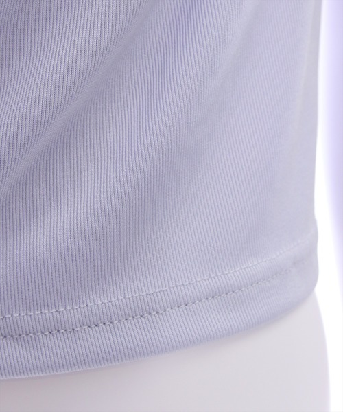 clear（クリア）の「ドレープデザイン半袖カットソートップス[オフィスカジュアル 着回し抜群 大人 カジュアル]（Tシャツ/カットソー・レディース・チャコールグレー/オフホワイト/ブラック/ブルーグレー/グレー系その他/ピンク/ミント/モカ/カーキ/グレイッシュベージュ・F）」の21枚目の写真