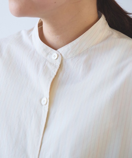 yuni（ユニ　）の「●コットンシルクストライプ moe sleeves シャツワンピース（シャツワンピース・レディース・アイボリー・FREE）」の13枚目の写真