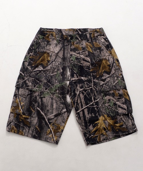 Revo.（レボ）の「『 選べる丈 4サイズ 』リアルツリーカモ ミリタリー ツイル カーゴショーツ カモフラ ワイド ハーフパンツ（カーゴパンツ・メンズ・カモフラージュ/リアルツリーカモ・S/M/L/LL）」の12枚目の写真
