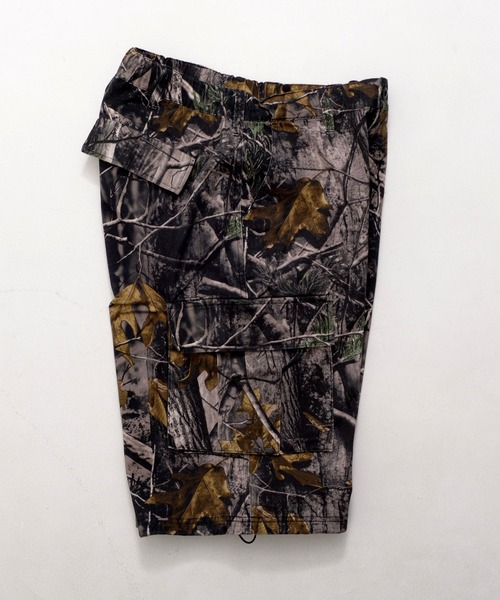 Revo.（レボ）の「『 選べる丈 4サイズ 』リアルツリーカモ ミリタリー ツイル カーゴショーツ カモフラ ワイド ハーフパンツ（カーゴパンツ・メンズ・カモフラージュ/リアルツリーカモ・S/M/L/LL）」の10枚目の写真
